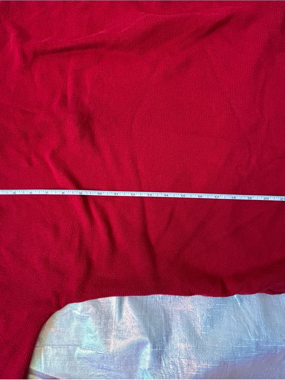 Michael Kors Red Knit Long Sleeve Top with Gold Back Zip - Picture 9 of 11